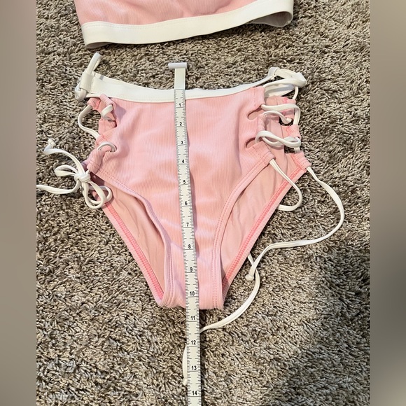 Splendid Pink and White Bikini sz XS - Picture 3 of 11